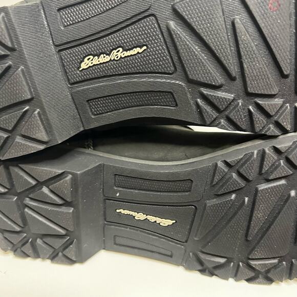 Eddie Bauer Women's Tall Boots Size 10 Trace Raven Black Gray Side Zipper - Picture 6 of 14